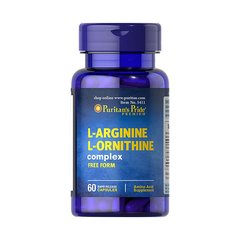 L-Arginine, L-Ornithine complex (60 caps) Puritan's Pride
