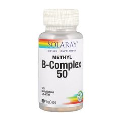Комплекс витаминов группы Б Соларай / Solaray Methyl B-Complex 50 (60 veg caps)