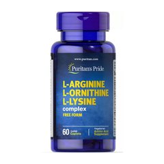 L-Arginine L-Ornithine L-Lysine (60 caplets) Puritan's Pride