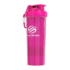 Шейкер для спортивного питания 3в1 Cмартшейк / SmartShake Original2Go 600 мл розовый, Рожевий