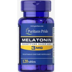 Мелатонін Melatonin Puritan's Pride 3 mg (120 tabs)