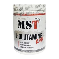 Амінокислота Л Глютамін мікронізований МСТ / MST L-Glutamine Raw 5000 мг 500 г unflavored / без смаку