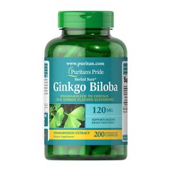 Екстракт листя Гінкго білоба Puritan's Pride Ginkgo Biloba 120 mg (200 caps)