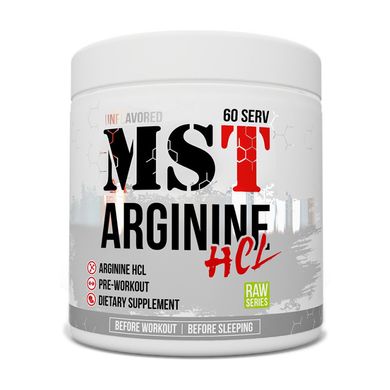 Аминокислота Л-Аргинин (в форме гидрохлорида) МСТ / MST Arginine HCL (300 g) unflavored / без вкуса