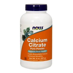 Цитрат кальцію чистий порошок Now Foods Calcium Citrate Pure Powder (227 g)
