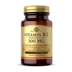 Вітамін Б 2 (рибофлавін) Solgar Vitamin B 2 100 mg 100 капсул вег