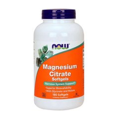 Цитрат магния Now Foods Magnesium Citrate (180 softgels)