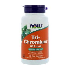 Хром комплекс Now foods Tri-Chromium 500 mcg 90 вег капсул