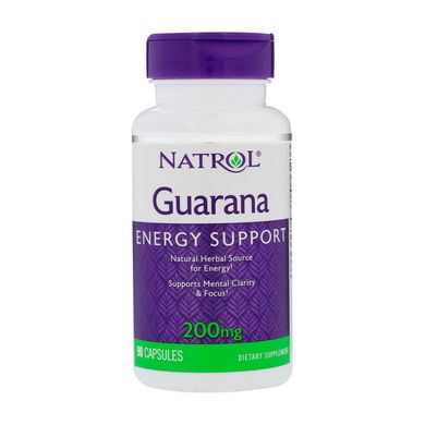 Энергетик Гуарана Natrol Guarana (90 caps)