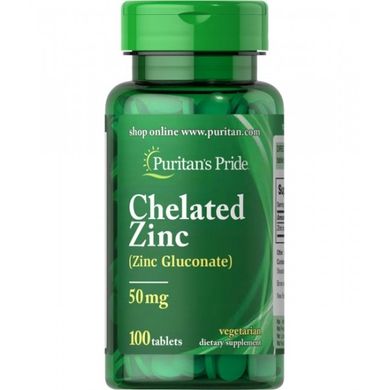 Chelated Zinc 50 mg (100 caps) Puritan's Pride