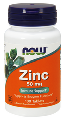 Zinc 50 mg (100 tabs) NOW
