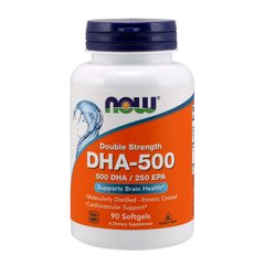 Жирные кислоты двойная сила Now Foods DHA-500/250 EPA double strength (90 softgels)