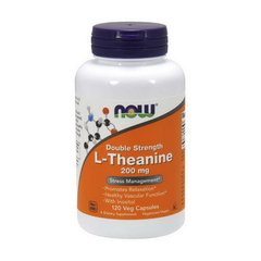 Л-Теанин Now Foods L-Theanine 200 mg Double Strenght (120 veg caps)
