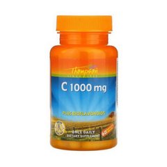 Вітамін Ц з біофлавоноїдами (аскорбінова кислота), Томпсон / Thompson C 1000 mg plus bioflavonoids (60 caps)