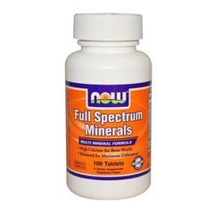 Минеральный комплекс полного спектра Now Foods Full Spectrum Minerals (100 tabs)