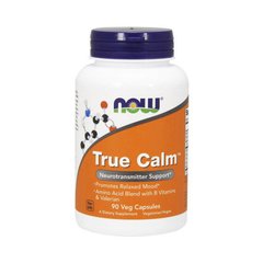 Витамины для мозга и нервной системы Now Foods True Calm Amino Relaxer 90 veg caps