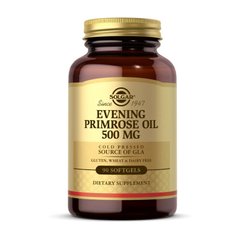 Олія примули вечірньої Солгар / Solgar Evening Primrose Oil 500 mg (90 softgels, pure)