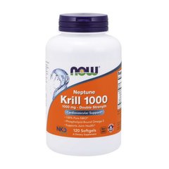 Масло кріля 1000 подвійної сили Нау Фудс / Now Foods Krill Oil 1000 double strength (120 softgels)
