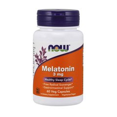 Мелатонин для сна Now Foods Melatonin 3 mg 60 вег капсул