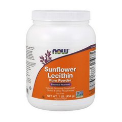 Лецитин подсолнечника Now Foods Sunflower Lecithin Powder (454 g) чистый