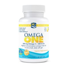 Омега-3 + Витамин Д3 Nordic Naturals Omega One 560 mg omega-3 + 500 IU D3 (30 soft gels)