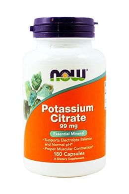 Potassium Citrate 99 mg (180 caps) NOW