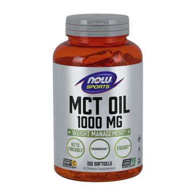 Масло MCT (триглицериды средней цепи) Now Foods MCT Oil (150 softgels)