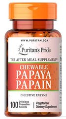Chewable Papaya Papain (100 tabs) Puritan's Pride