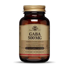 ГАБА (гамма-аминомасляная кислота) Solgar GABA 500 mg (50 veg caps)