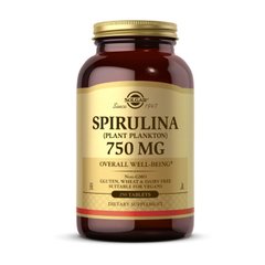 Спирулина Solgar Spirulina 750 mg (250 tabs)