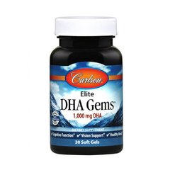 Жирные кислоты ДГК Carlson Labs Elite DHA Gems 1000 mg (30 soft gels)