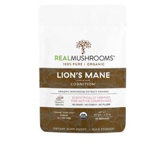 Ежовик гребенчатый Real Mushrooms, Lion's Mane, Cognition, Bulk Powder, 60 г