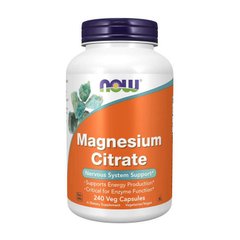 Цитрат магния Now Foods Magnesium Citrate 240 вег капсул