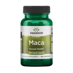 Экстракт корня Маки Свансон / Swanson Maca 500 mg full spectrum (60 caps)