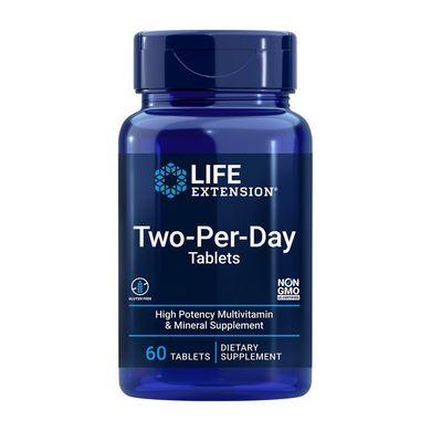 Мультивитаминный комплекс Life Extension Two-Per-Day Tablets (60 tab)