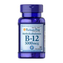 Витамин Б-12 Пуританс Прайд / Puritan's Pride B-12 5000 mcg Methylcobalamin (30 microlozengels)