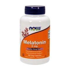 Мелатонин 5 мг Now Foods Melatonin 5 mg (180 caps)