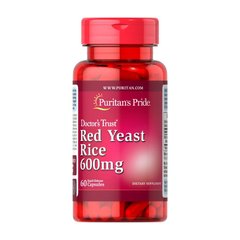 Порошок червоного дріжджового рису Пуританс Прайд / Puritan's Pride Red Yeast Rice 600 mg (60 caps)