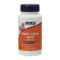 Альфа-ліпоєва кислота Now Foods Alpha Lipoic Acid 100 mg 60 caps