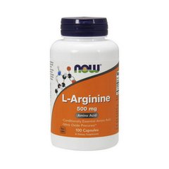 Аминокислота Л Аргинин Now Foods L Arginine 500 mg (100 caps)
