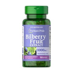 Экстракт черники Пуританс Прайд / Puritan's Pride Bilberry Fruit Extract 1000 mg (90 softgels)