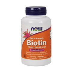 Биотин (витамин B7) Now Foods Biotin 10,000 mcg (120 veg caps)