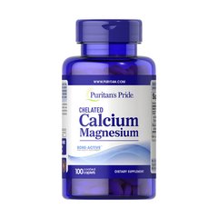 Chelated Calcium Magnesium (100 caplets) Puritan's Pride