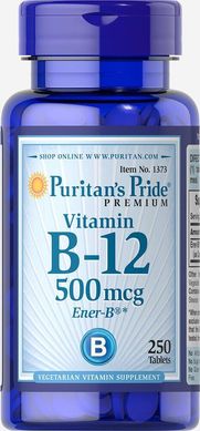 Vitamin B-12 500 mcg (250 tablets) Puritan's Pride