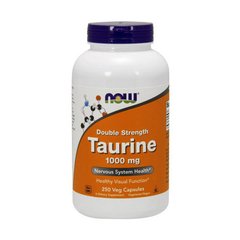 Taurine 1000 mg Double Strength (250 veg caps) NOW