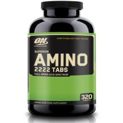 Комплекс амінокислот з 22 компонентів Optimum Nutrition Superior Amino 2222 (tabs 320)