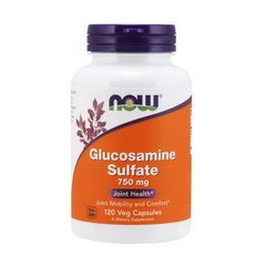 Для суглобів і зв'язок Сульфат глюкозаміну Нау Фудс / Now Foods Glucosamine Sulfate 750 mg 120 caps veg