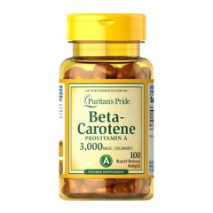 Beta-Carotene 3,000 mcg (100 softgels) Puritan's Pride