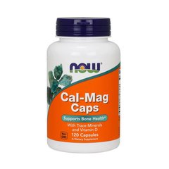 Кальций магний комплекс мультиминералов + вит Д-3 Now Foods Cal-Mag Caps + vit D-3 (120 caps)