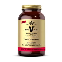 Мульти Витамины и Минералы Солгар / Solgar Formula V VM - 75 (180 tab)